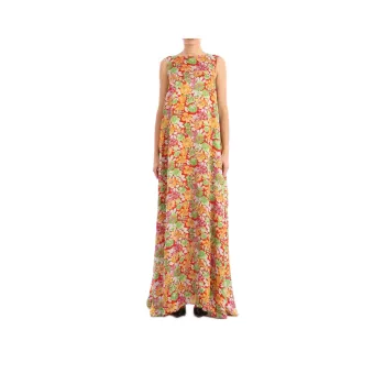 Plan C Floral Print Maxi Dress