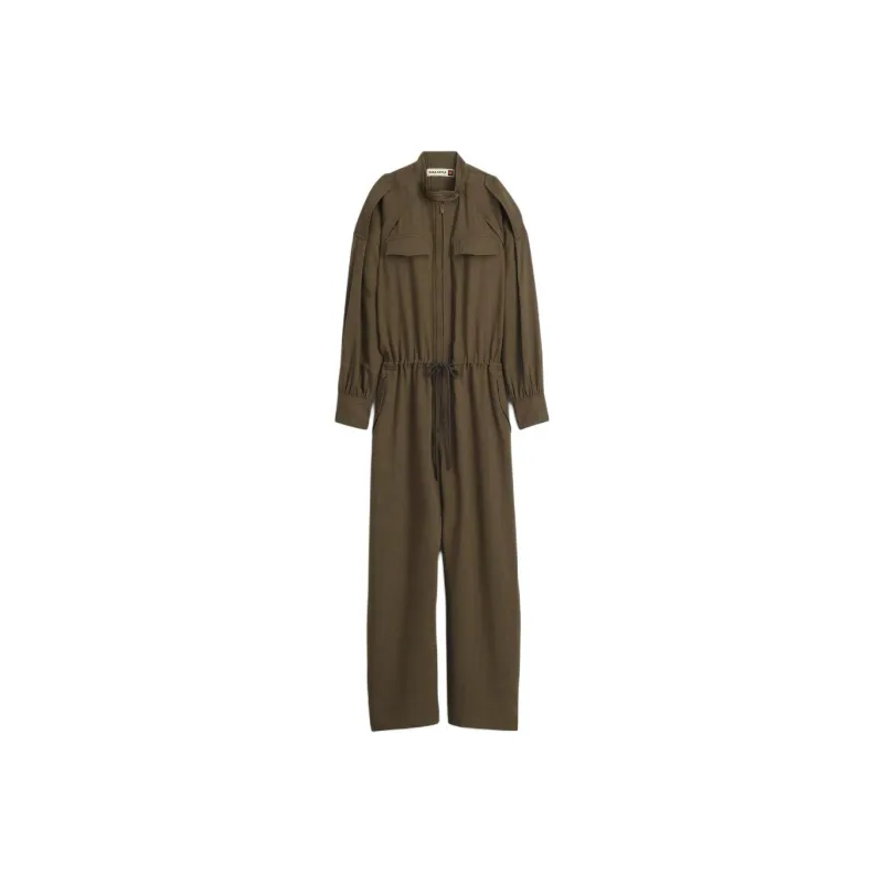 ZARA SRPLS Series Jumpsuits Women's Dark Green-0