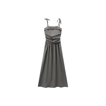 AFGGD Slip Dresses Women's Gray