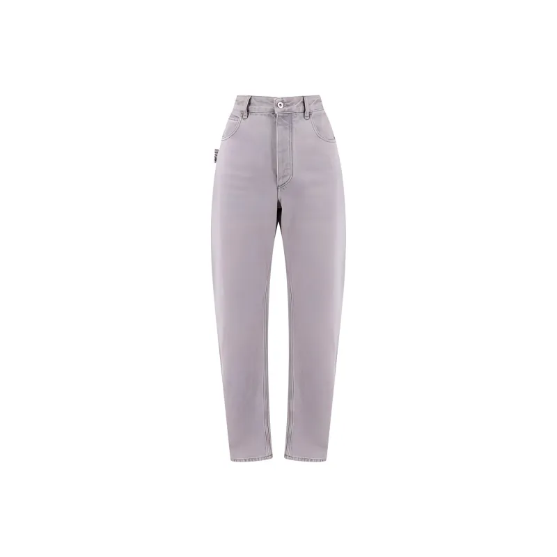 Bottega Veneta Washed Rounded Leg Denim Trousers-0