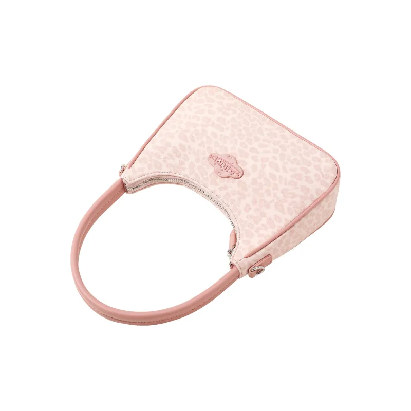 AILUXI Synthetic Leather Shoulder Bag, Portable Crossbody Bag Women's Sweetheart Pink-2