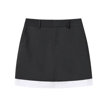 THE SEA LIFE Casual Short Skirts Women's Cloudy Gray