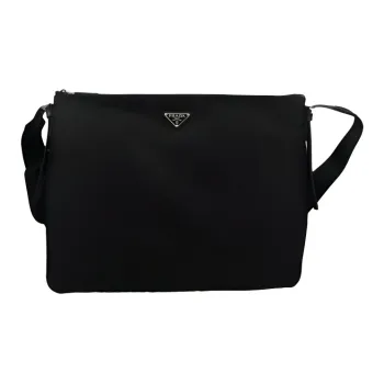 PRADA Re-Nylon Nylon Messenger Bag Shoulder Bag Crossbody Bag Regular Men's Black