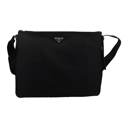 PRADA Re-Nylon Nylon Messenger Bag Shoulder Bag Crossbody Bag Regular Men's Black