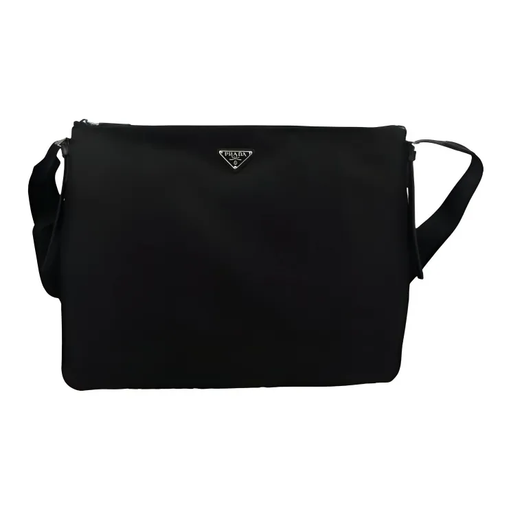 PRADA Re-Nylon Nylon Messenger Bag Shoulder Bag Crossbody Bag Regular Men's Black-0