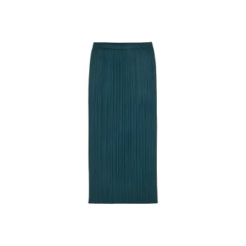 PLEATS PLEASE ISSEY MIYAKE Casual Long Skirt Women's Green