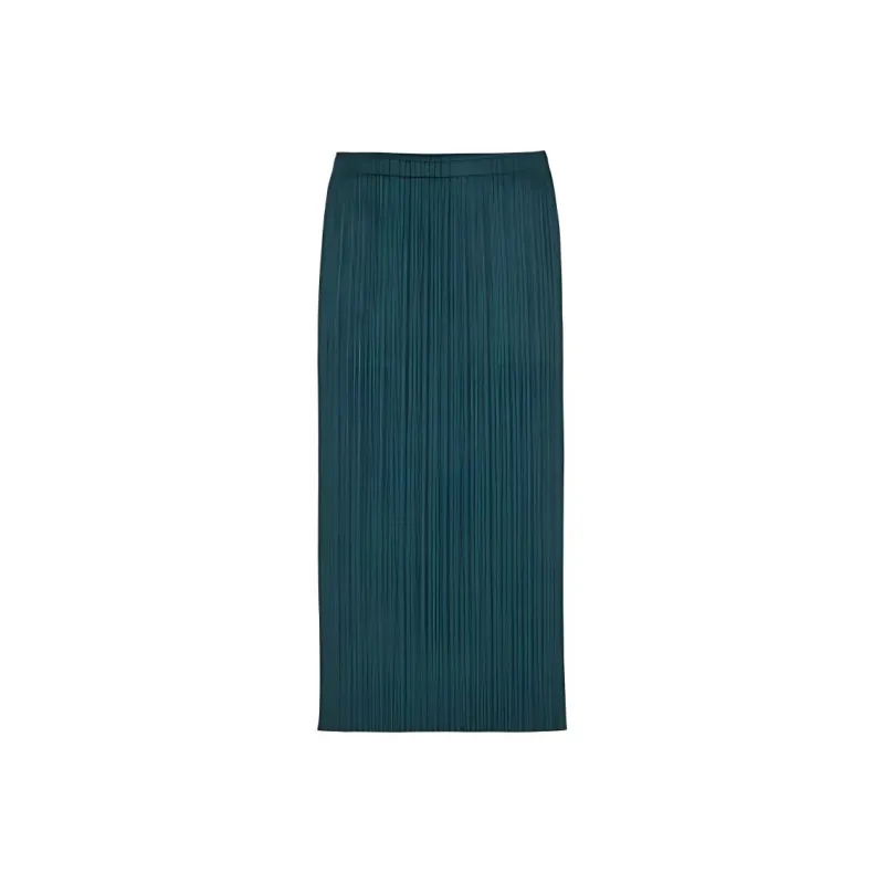 PLEATS PLEASE ISSEY MIYAKE Casual Long Skirt Women's Green-0