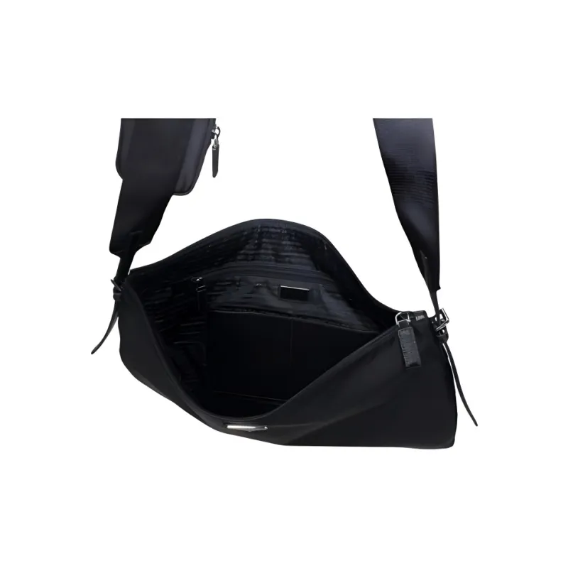 PRADA Re-Nylon Nylon Messenger Bag Shoulder Bag Crossbody Bag Regular Men's Black-6