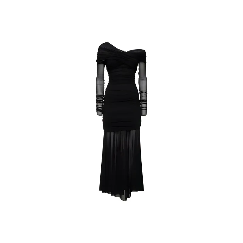 PHILOSOPHY DI LORENZO SERAFINI Long Sleeved Dresses Women's Black-0