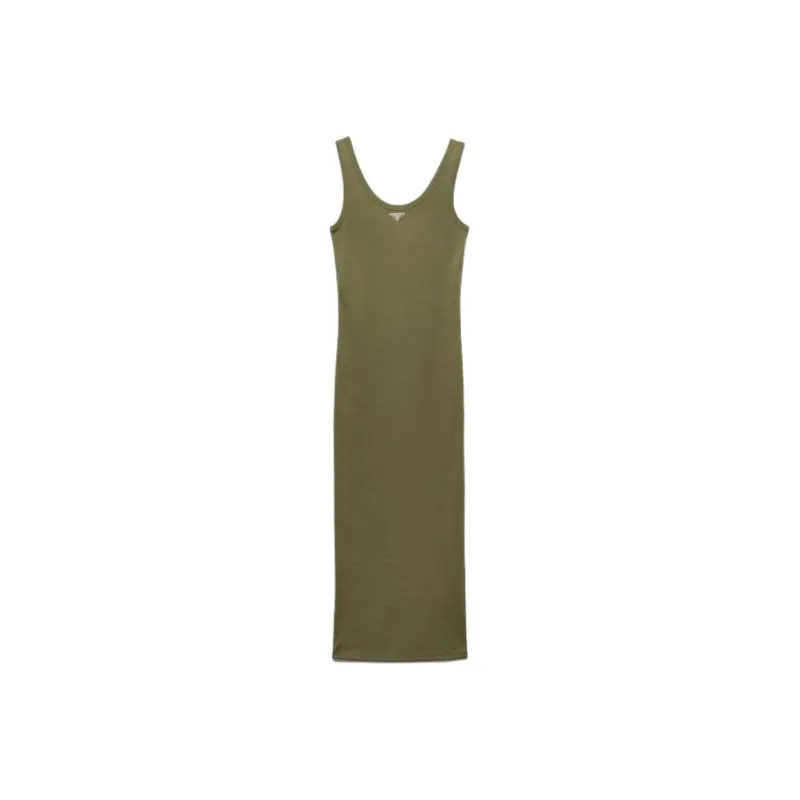 PRADA Sleeveless Dress Women's Green Camouflage-0