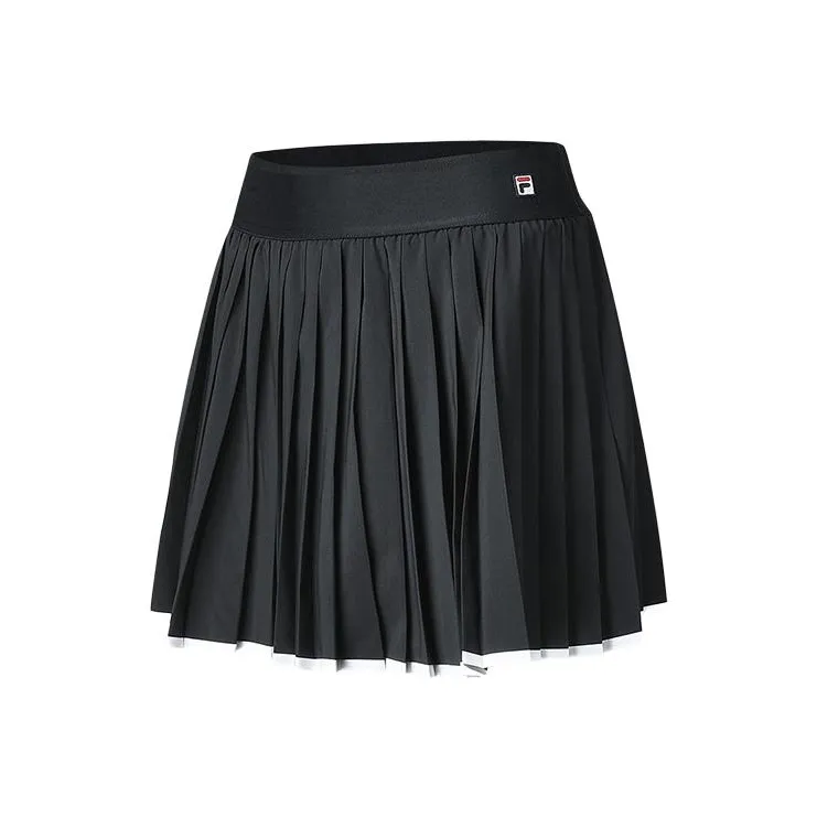 FILA SS24 Casual Short Skirts Women's Undercurrent Black-0