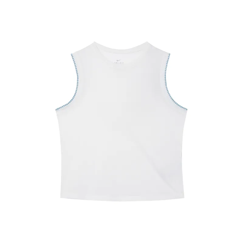 Nike Sleeveless Sports Shirts Women's Sail White-0