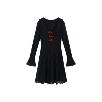 JOSR Long Sleeved Dresses Women's Black