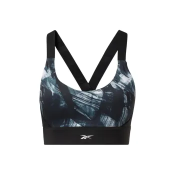 Reebok Kireifit Aop Bra Sports Underwear Women's Black