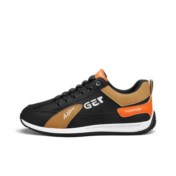 SUPEREDGE Abrasion Resistant Slip Resistant Low Top Casual Shoes Men's Black