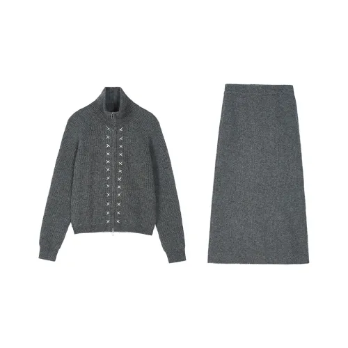 ELF SACK Skirt Set Women's Gentle Light Gray
