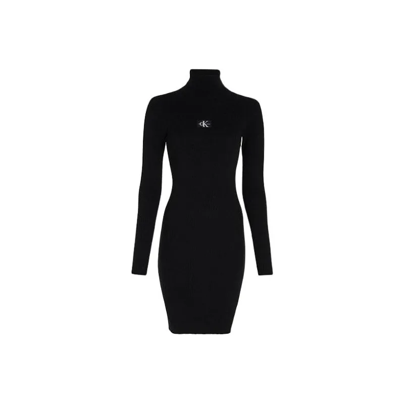 CALVIN KLEIN Long Sleeved Dresses Women's Black-0