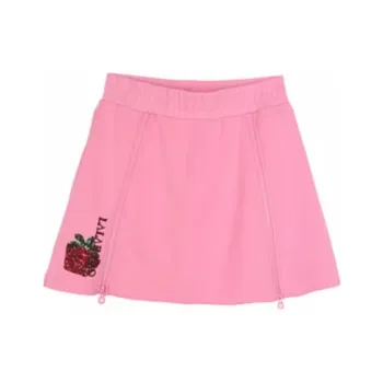 LALABOBO Casual Short Skirts Women's Pink Stripes