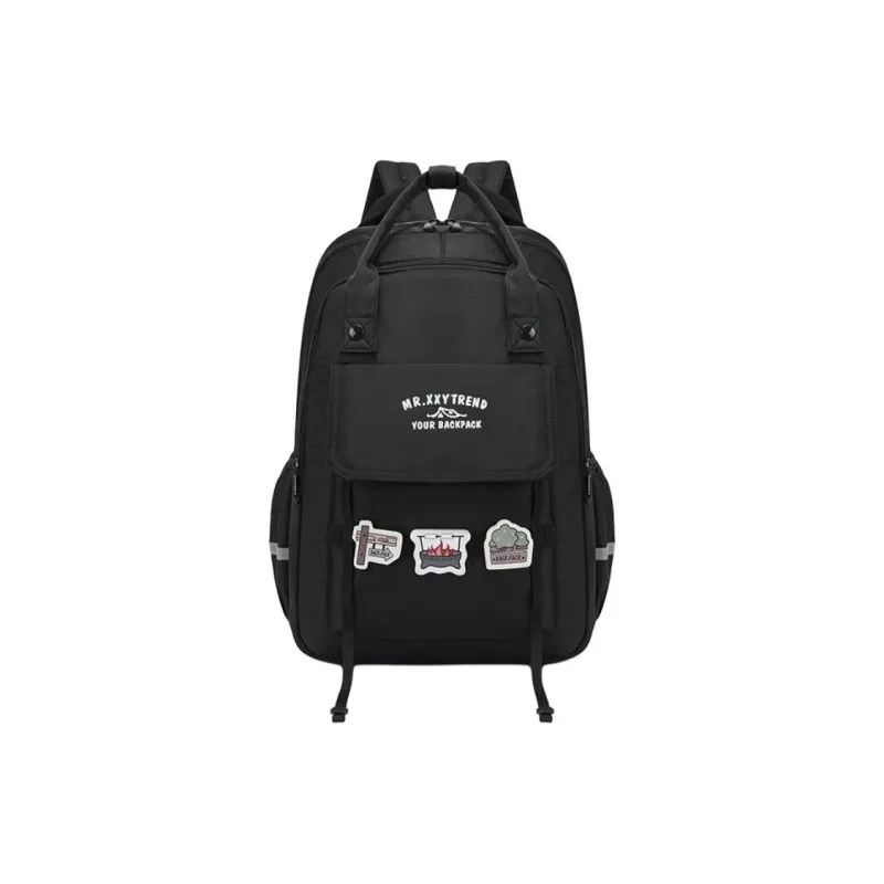 Yalu Nylon Fabric Backpack Regular Unisex Multicolor-5