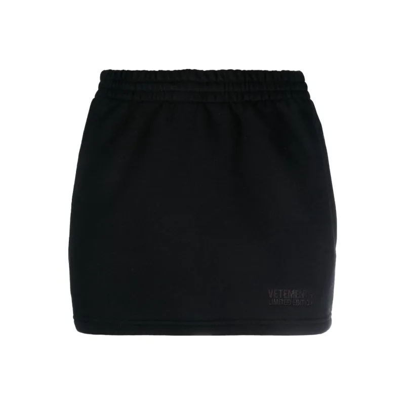 Vetements Push Up Molton Mini Skirt 'Black'-0