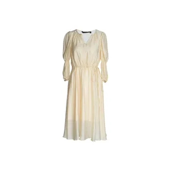 ROEYSHOUSE Long-Sleeved Dresses Women's Light Yellow