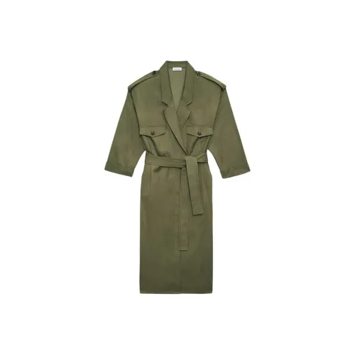 Anine Bing SS25 Long Sleeved Dress Women's Olive
