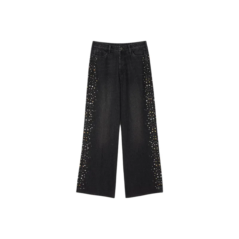 Sandro Crystal embellished Jeans-0
