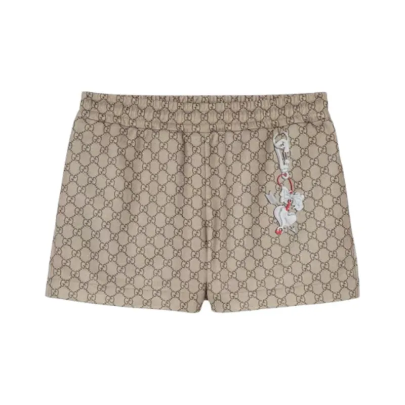 GUCCI FW25 Casual Shorts Women's Beige Brown-0
