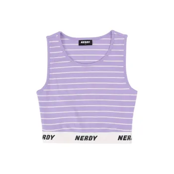 Nerdy Sleeveless Sports Shirts Women's Light Purple