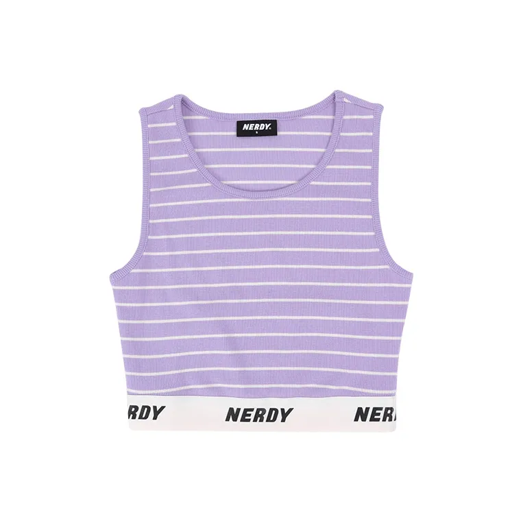 Nerdy Sleeveless Sports Shirts Women's Light Purple-0