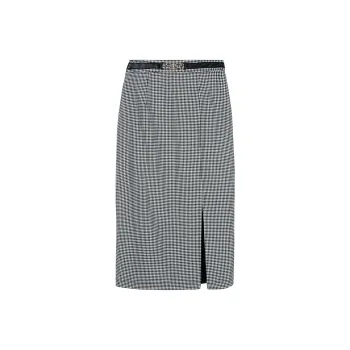 MISSSHINE Casual Long Skirts Women's Black White