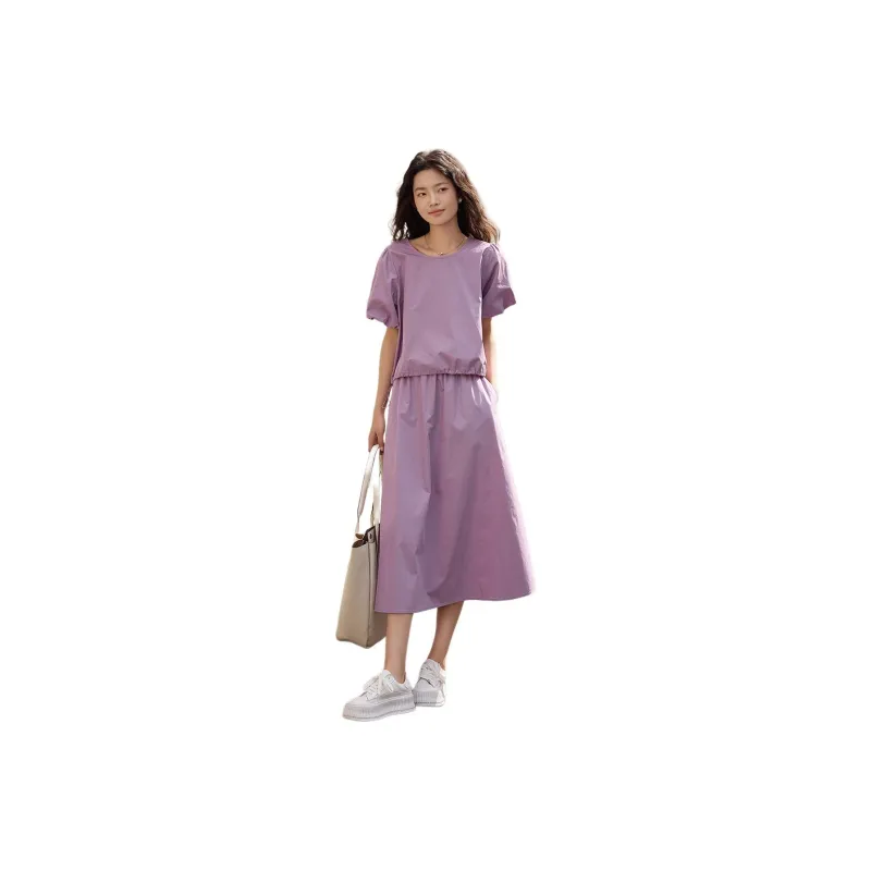 【dme】 Skirt Set Women's Taro Purple-0