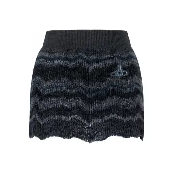 Vivienne Westwood Bedrock Skirt Casual Short Skirts Women's Mixed Color Blue