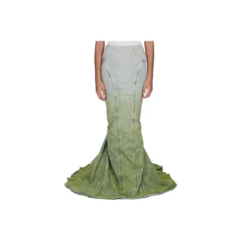 RICK OWENS Radiance Raw Cut Hem Skirt
