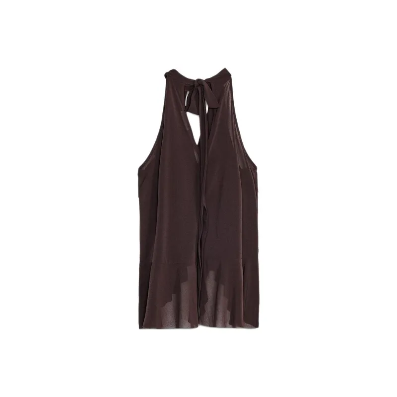 ZARA Tank Top Women's Dark Brown-1