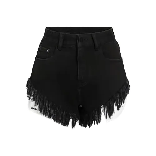 DIANA VEVINA Denim Shorts Women's Black