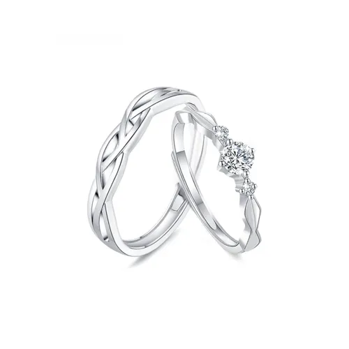 LUYUO S999 Fine Silver Rings Unisex