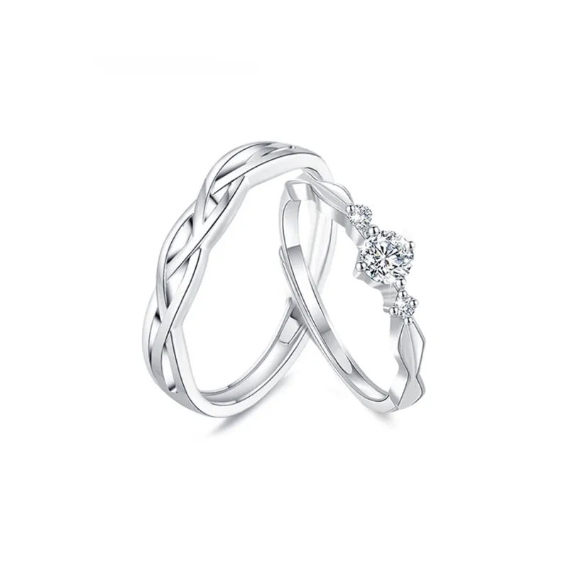 LUYUO S999 Fine Silver Rings Unisex-0