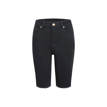 LIUREGALI Denim Shorts Women's Black