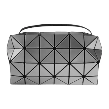ISSEY MIYAKE Polyester Shoulder Bag, Crossbody Bag Women's Silver