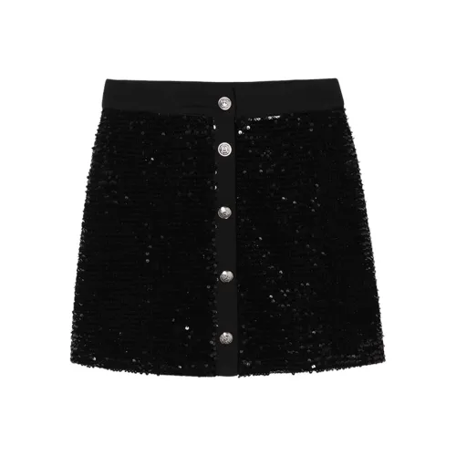 LA CRAWFISH Casual Short Skirts Women's Black
