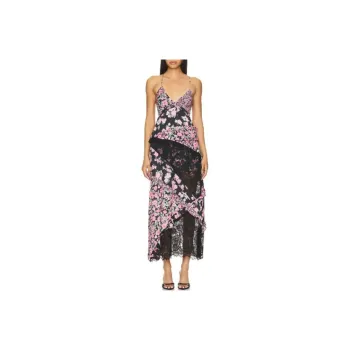 FOR LOVE & LEMONS Slip Dress Women's Black