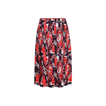 Valentino Casual Long Skirts Women's Red