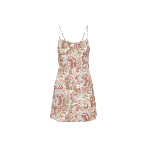 ARITZIA Wilfred Bellow Mini Dress Slip Dresses Women's Succulent Heatwave Bl/Heatwave Multicolor