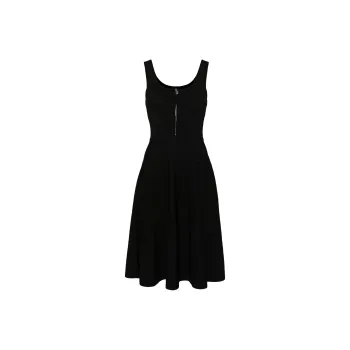 PINKO Front-Zip Sleeveless Mini Dress