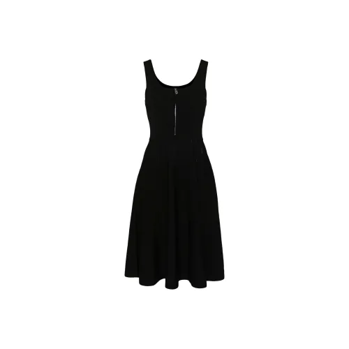 PINKO Front-Zip Sleeveless Mini Dress