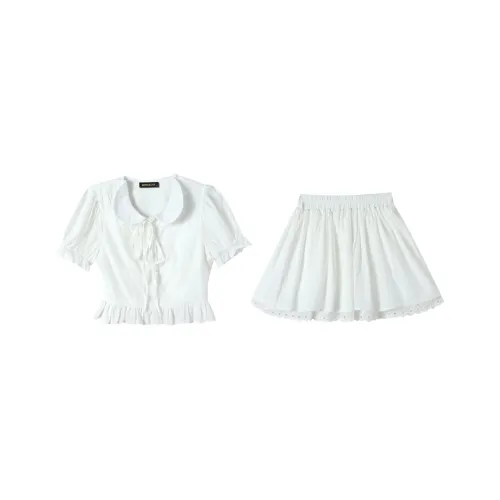MRR&CO. Skirt Set Women's White