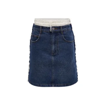 D'zzit Denim Short Skirts Women's Blue