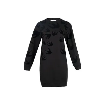 McQ Alexander McQueen Long Sleeved Dresses Women's Black