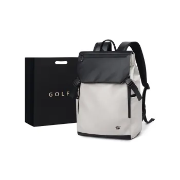 GOLF Fabric Backpack Men's Gray, White & Black/Black